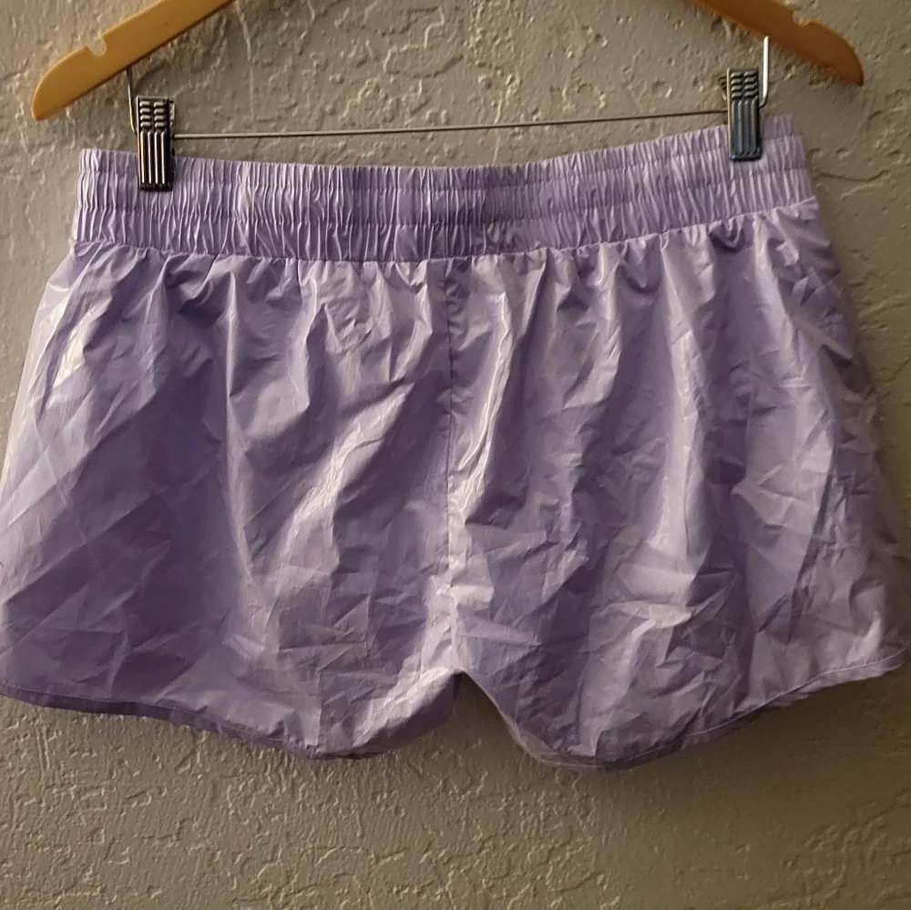 ZYIA Lilac Shine Bomber Shorts NWT XL